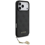 Guess 4G Charms Collection MagSafe dėklas iPhone 17 Pro Max - juodas -- iPhone 17 Pro Max