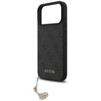 Guess 4G Charms Collection MagSafe dėklas iPhone 17 Pro Max - juodas -- iPhone 17 Pro Max