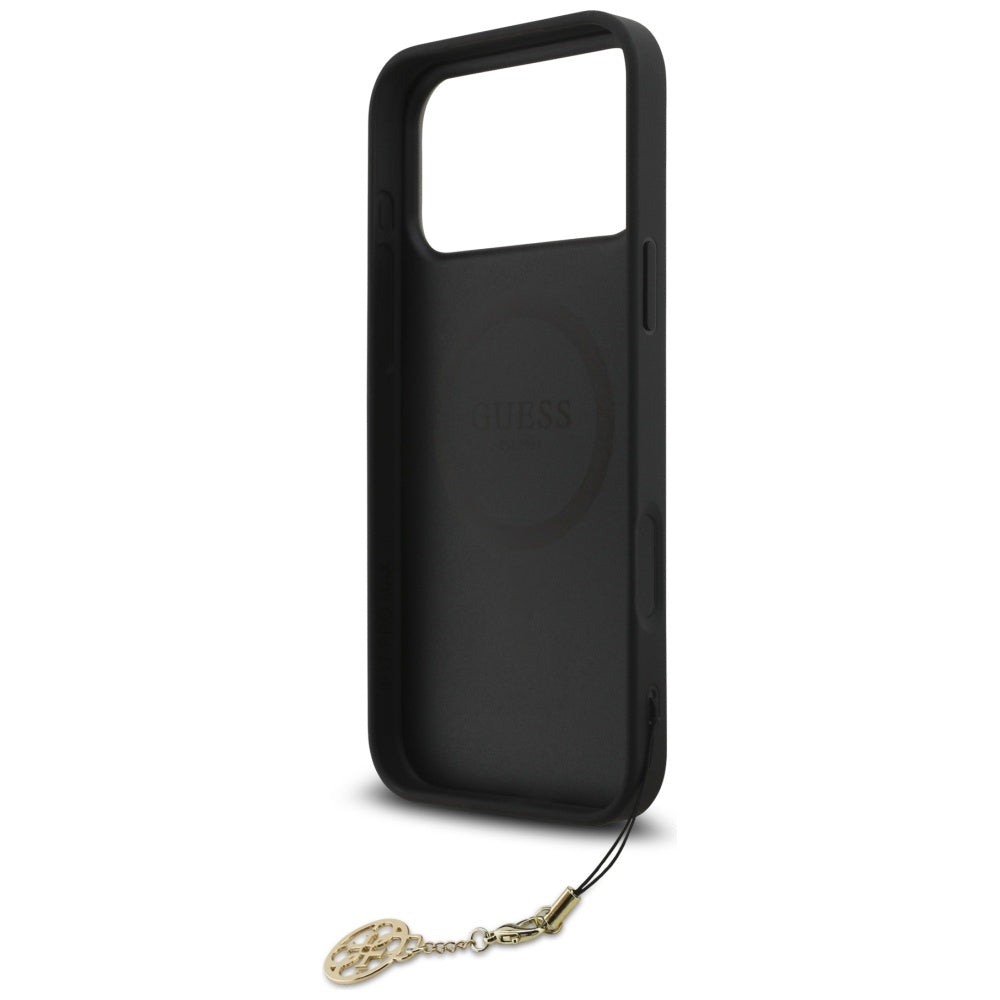 Guess 4G Charms Collection MagSafe dėklas iPhone 17 Pro Max - juodas -- iPhone 17 Pro Max