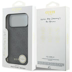 Guess 4G Charms Collection MagSafe dėklas iPhone 17 Pro Max - juodas -- iPhone 17 Pro Max