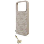 Guess 4G Charms MagSafe dėklas iPhone 17 Pro – rožinis
