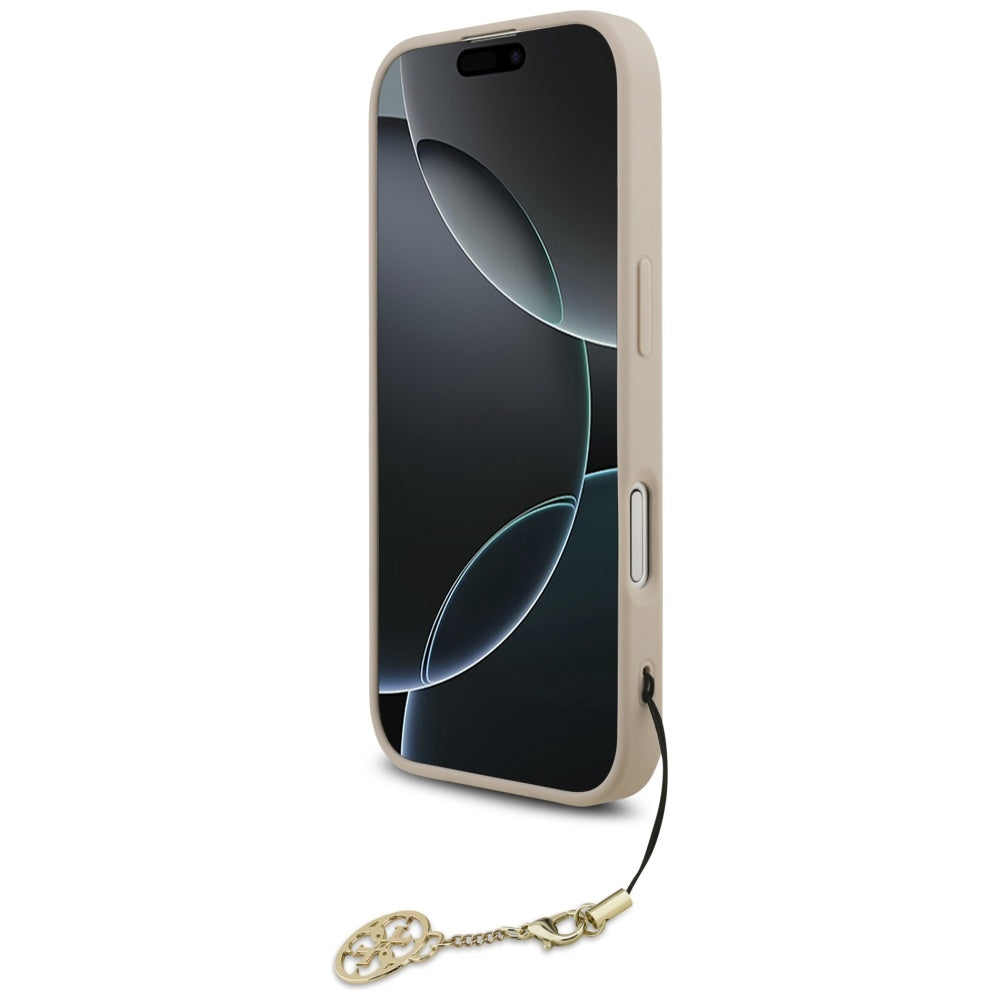 Guess 4G Charms MagSafe dėklas iPhone 17 – rožinis