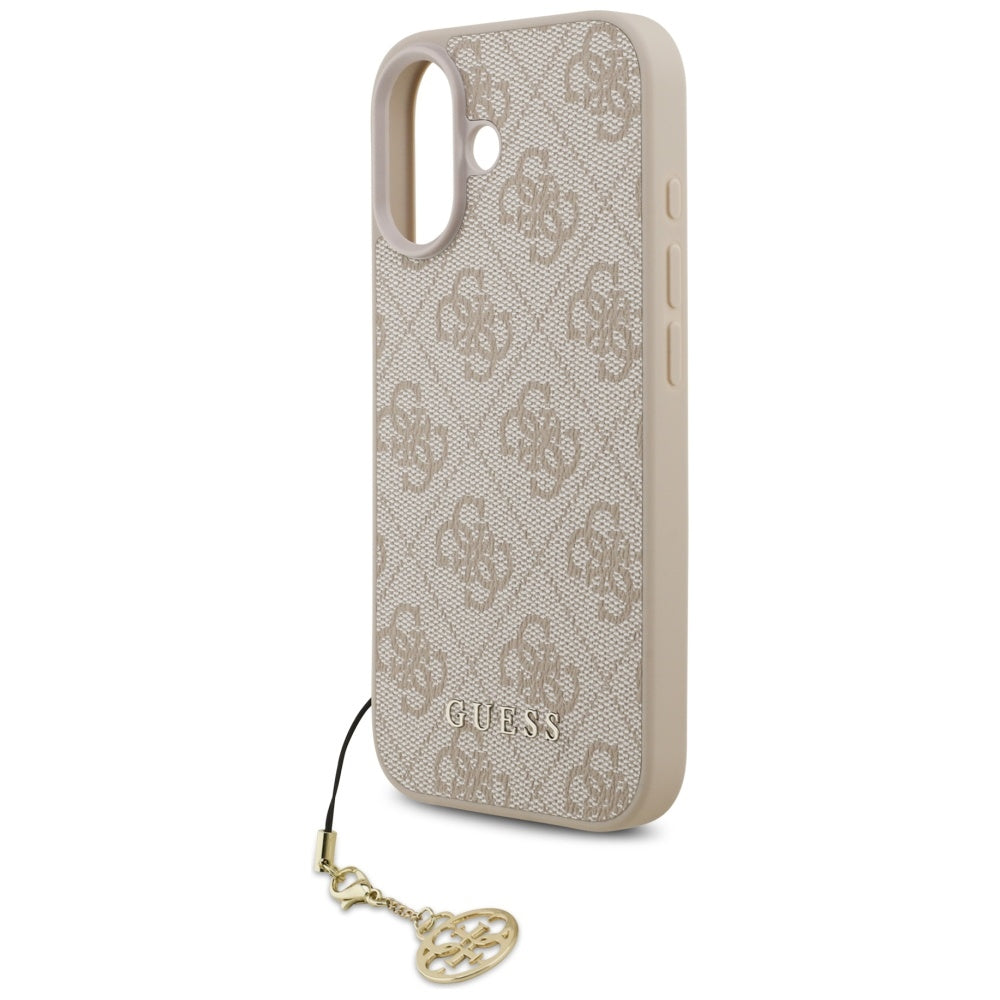 Guess 4G Charms MagSafe dėklas iPhone 17 – rožinis