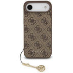 Guess 4G Charms MagSafe dėklas iPhone 17 Air – rudas
