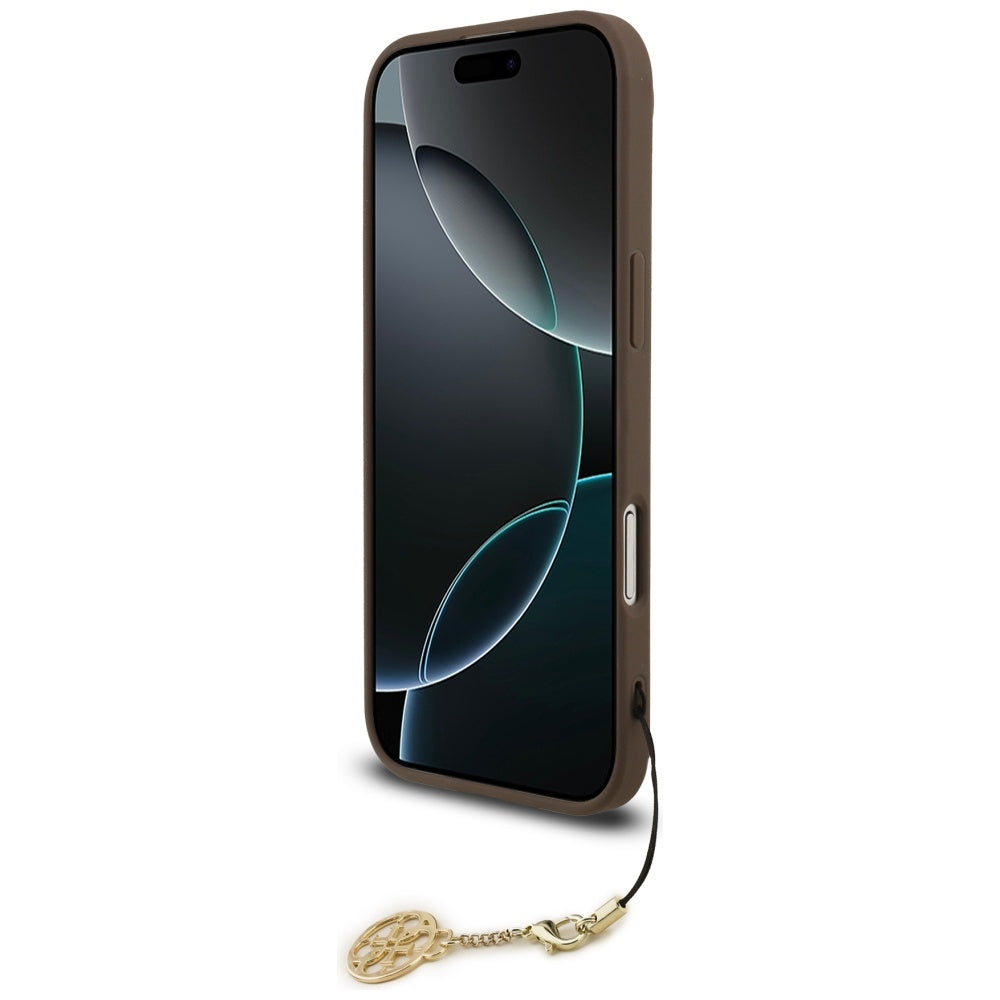 Guess 4G Charms MagSafe dėklas iPhone 17 Air – rudas
