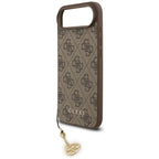 Guess 4G Charms MagSafe dėklas iPhone 17 Air – rudas