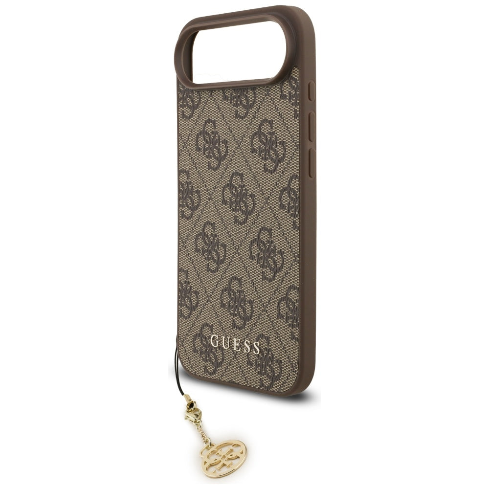 Guess 4G Charms MagSafe dėklas iPhone 17 Air – rudas
