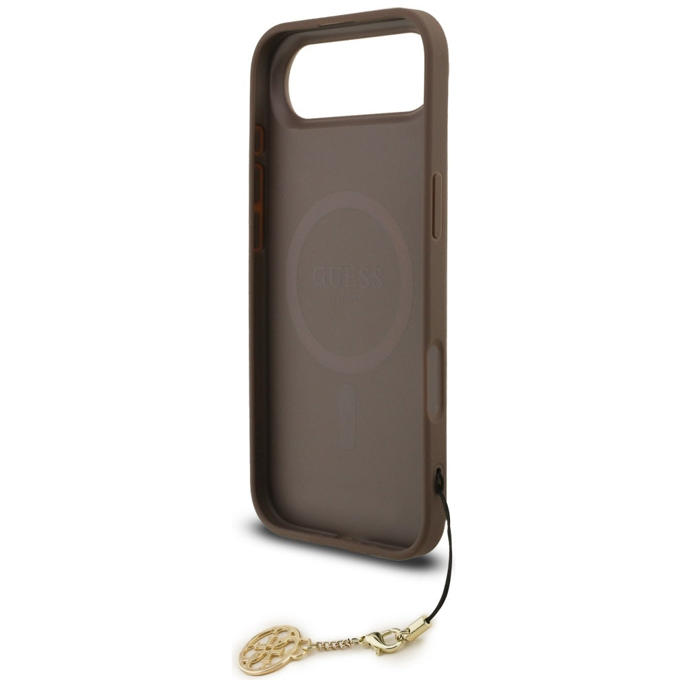 Guess 4G Charms MagSafe dėklas iPhone 17 Air – rudas