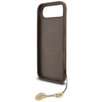 Guess 4G Charms MagSafe dėklas iPhone 17 Air – rudas