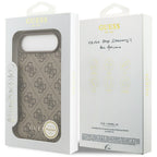 Guess 4G Charms MagSafe dėklas iPhone 17 Air – rudas