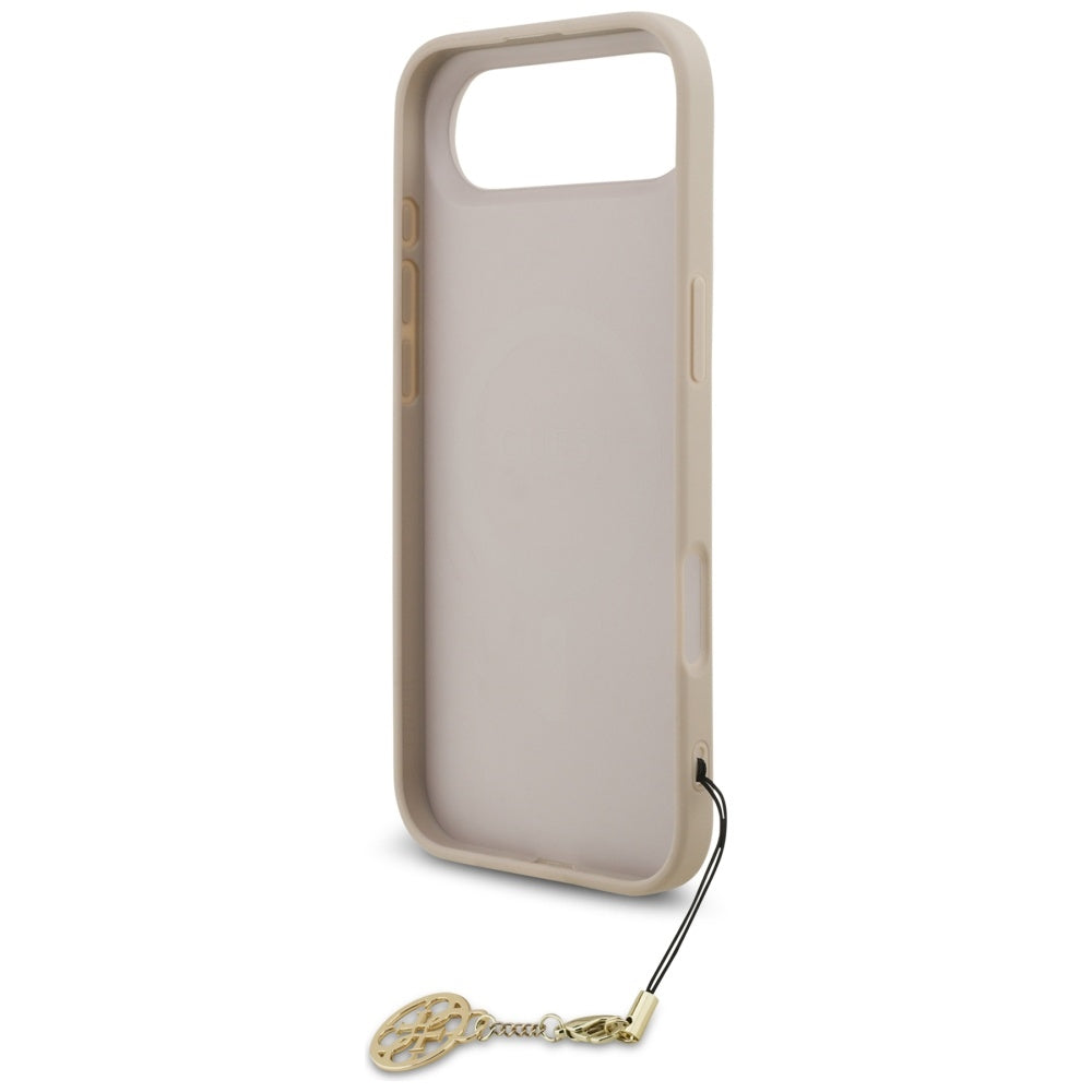 Guess 4G Charms Collection MagSafe Dėklas iPhone Air - rožinis