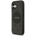 Guess 4G Circle Classic Logo MagSafe dėklas iPhone 17 - juodas