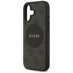 Guess 4G Circle Classic Logo MagSafe dėklas iPhone 17 - juodas