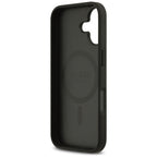 Guess 4G Circle Classic Logo MagSafe dėklas iPhone 17 - juodas