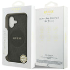 Guess 4G Circle Classic Logo MagSafe dėklas iPhone 17 - juodas