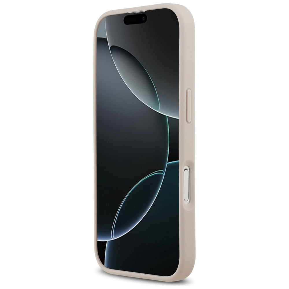 Guess 4G Circle Classic Logo MagSafe dėklas iPhone 17 - Rožinis -- iPhone 17