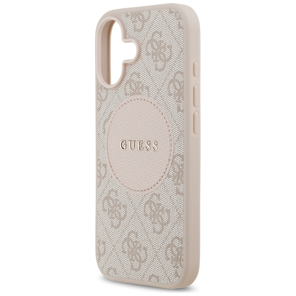 Guess 4G Circle Classic Logo MagSafe dėklas iPhone 17 - Rožinis -- iPhone 17