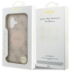 Guess 4G Circle Classic Logo MagSafe dėklas iPhone 17 - Rožinis -- iPhone 17