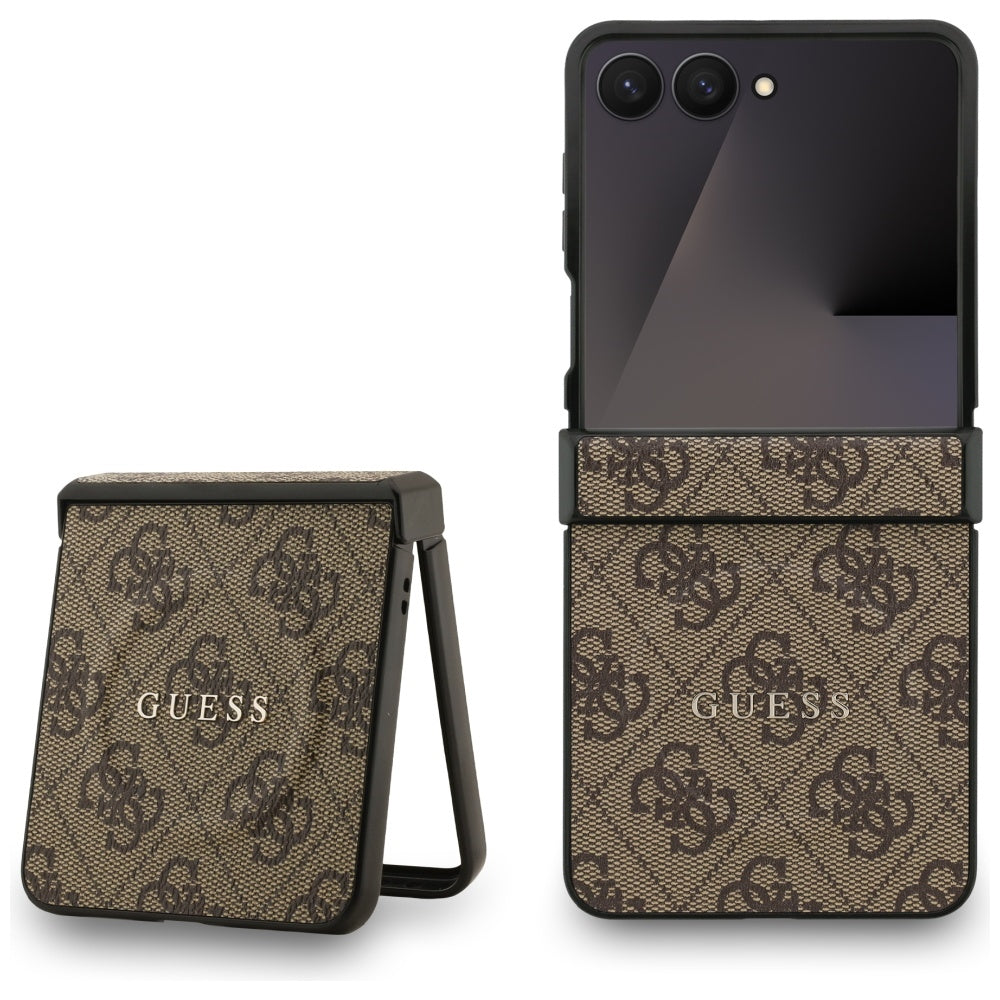 Guess 4G Classic MagSafe dėklas Samsung Galaxy Z Flip7 – rudas