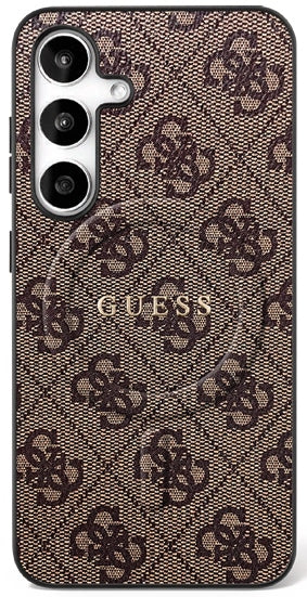 Guess MagSafe dėklas Samsung Galaxy S25 FE – rudas -- Samsung Galaxy S25 FE