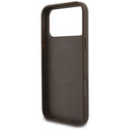 Guess 4G Strap Triangle Logo MagSafe dėklas iPhone 17 Pro Max - rudas -- iPhone 17 Pro Max