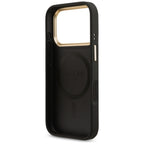 Guess 4G Strass Logo MagSafe dėklas iPhone 17 Pro - juodas