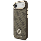 Guess 4G Strass Logo MagSafe Dėklas, skirtas iPhone Air – rudas