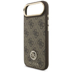 Guess 4G Strass Logo MagSafe Dėklas, skirtas iPhone Air – rudas