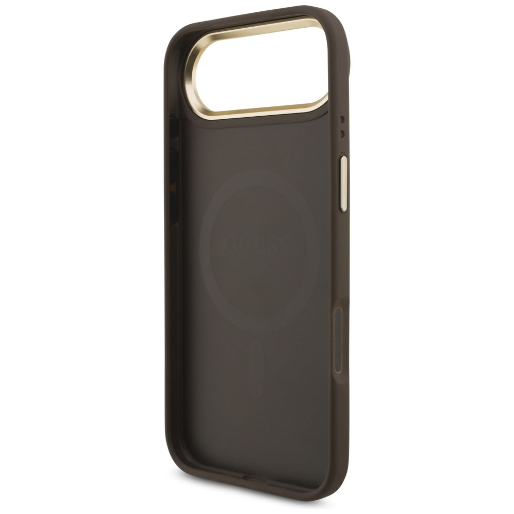 Guess 4G Strass Logo MagSafe Dėklas, skirtas iPhone Air – rudas