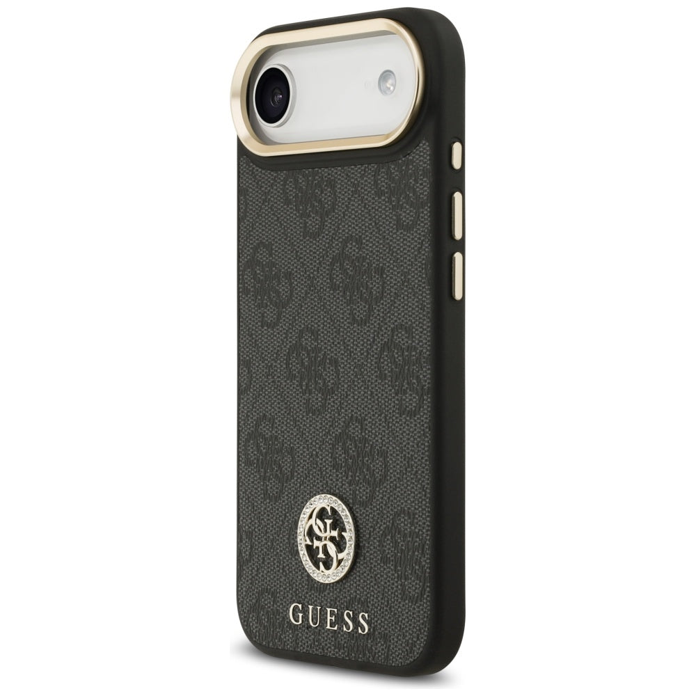 Guess 4G Strass Logo MagSafe dėklas, skirtas iPhone Air - juodas