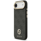 Guess 4G Strass Logo MagSafe dėklas, skirtas iPhone Air - juodas