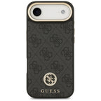 Guess 4G Strass Logo MagSafe dėklas, skirtas iPhone Air - juodas