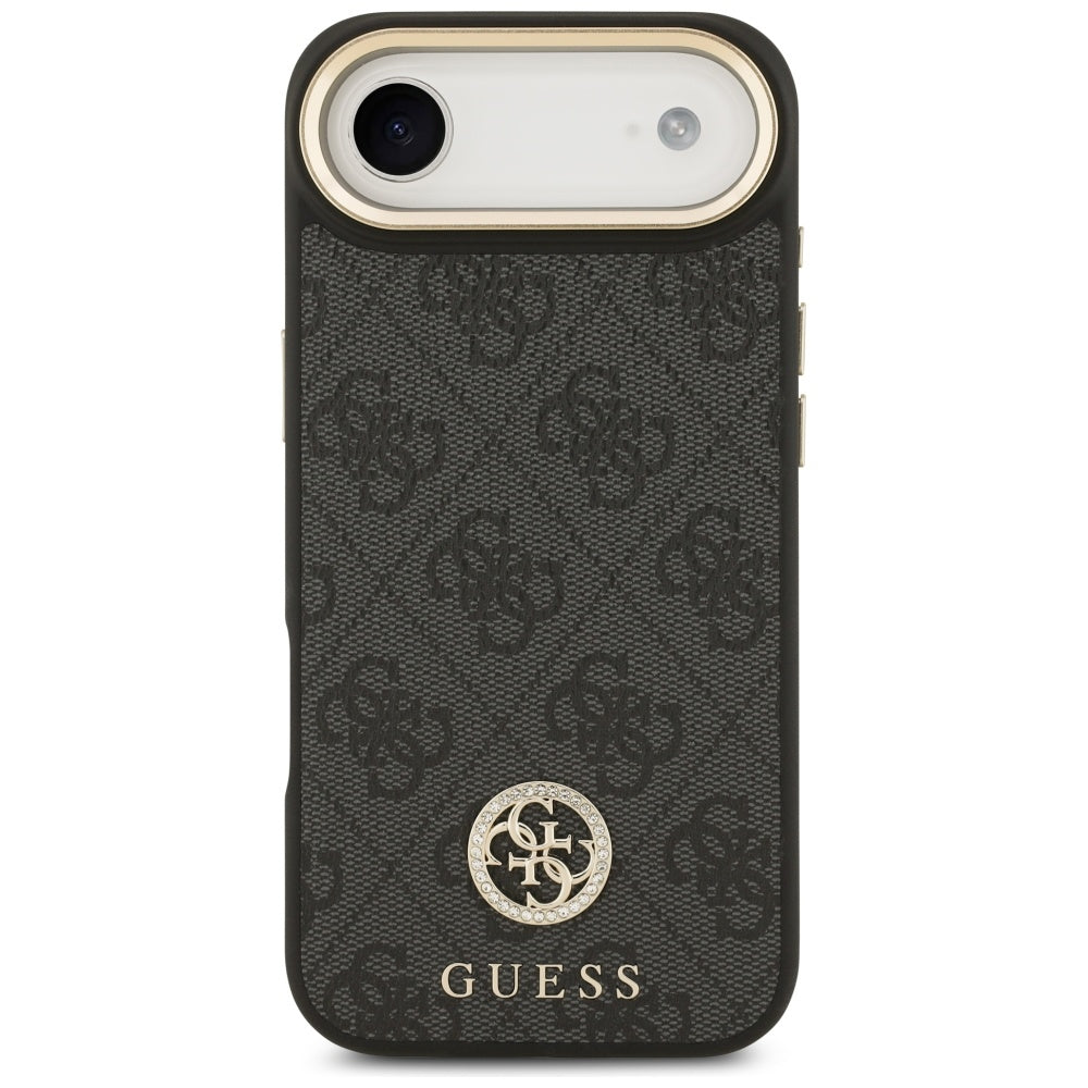 Guess 4G Strass Logo MagSafe dėklas, skirtas iPhone Air - juodas