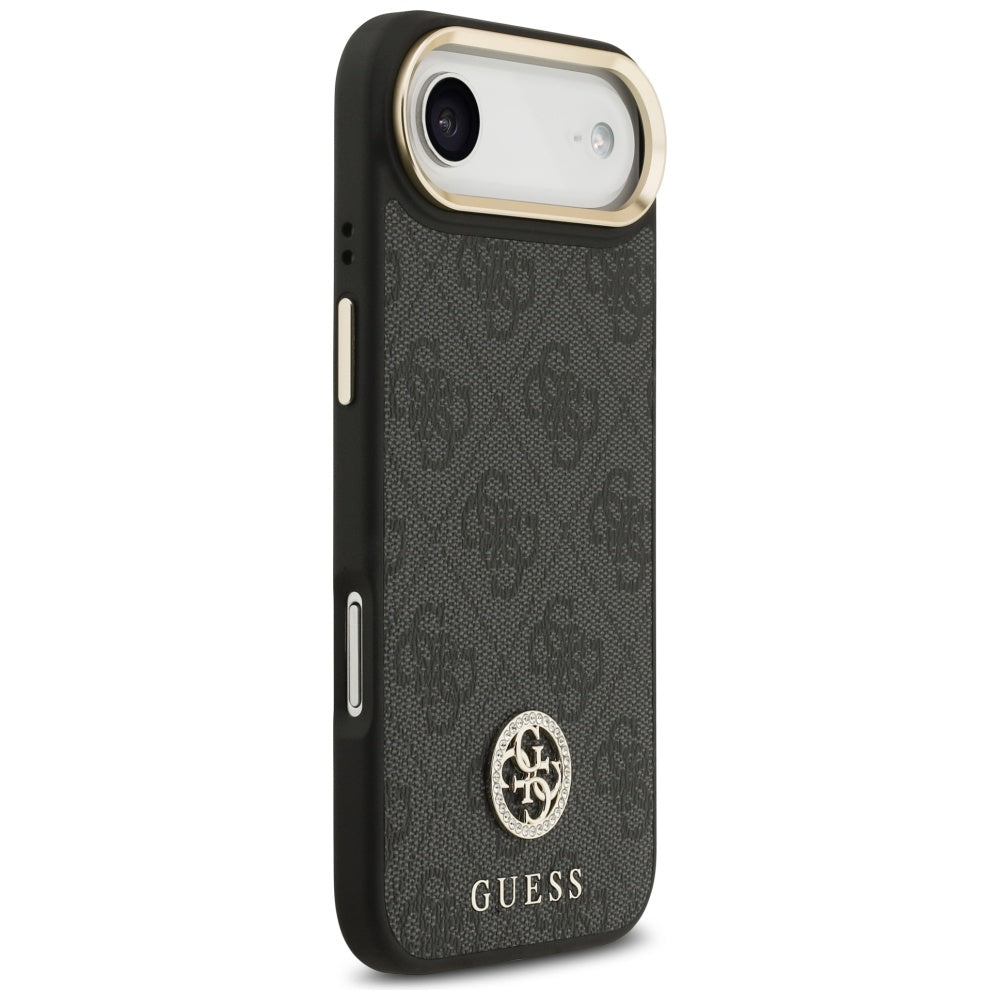 Guess 4G Strass Logo MagSafe dėklas, skirtas iPhone Air - juodas