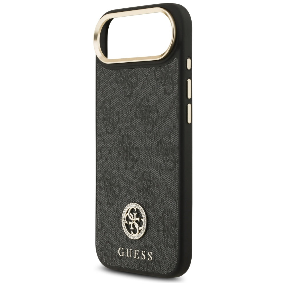 Guess 4G Strass Logo MagSafe dėklas, skirtas iPhone Air - juodas