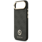 Guess 4G Strass Logo MagSafe dėklas, skirtas iPhone Air - juodas