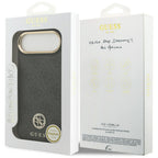 Guess 4G Strass Logo MagSafe dėklas, skirtas iPhone Air - juodas