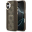 Guess 4G Stripe MagSafe dėklas iPhone 17 - rudas