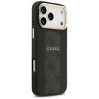 Guess 4G Stripe MagSafe dėklas iPhone 17 Pro Max - juodas -- iPhone 17 Pro Max