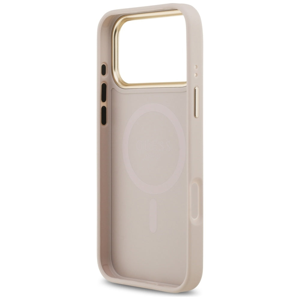 Guess 4G Stripe MagSafe dėklas iPhone 17 Pro Max - Rožinis -- iPhone 17 Pro Max