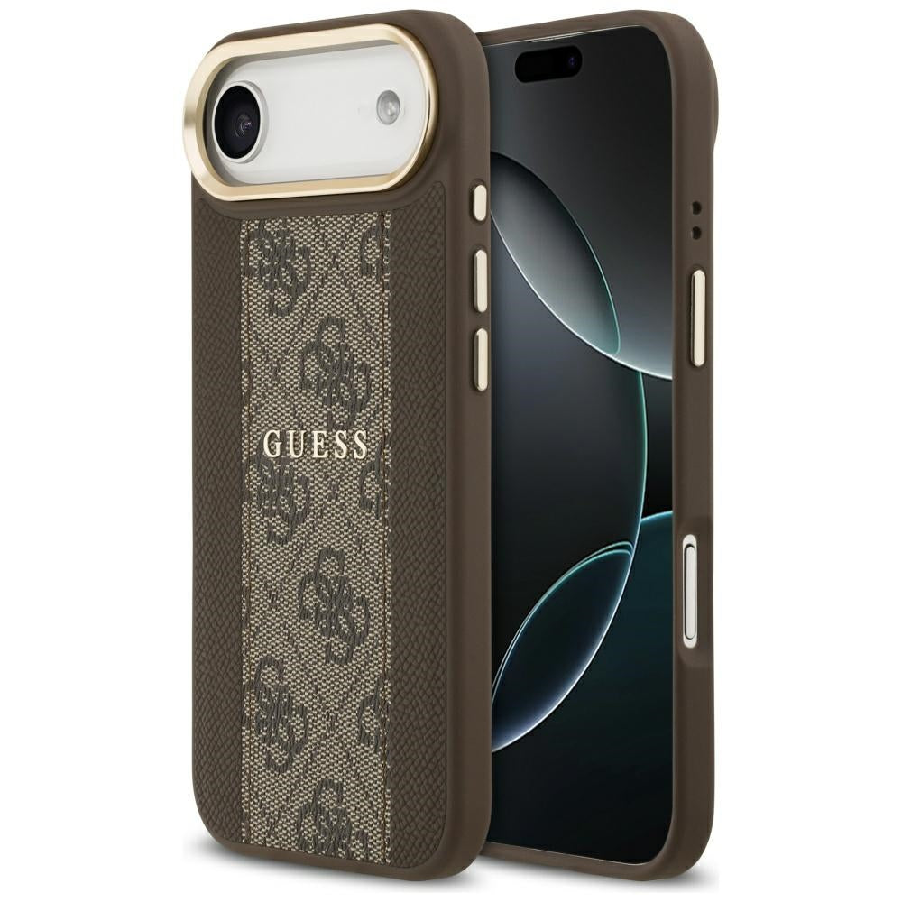 Guess 4G Stripe MagSafe dėklas iPhone Air - rudas