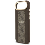 Guess 4G Stripe MagSafe dėklas iPhone Air - rudas