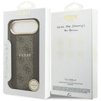 Guess 4G Stripe MagSafe dėklas iPhone Air - rudas
