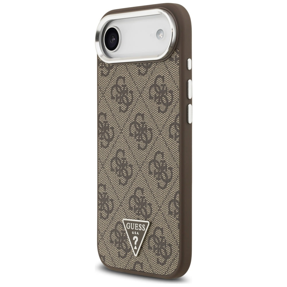 Guess 4G Triangle Logo MagSafe dėklas, skirtas iPhone Air - rudas
