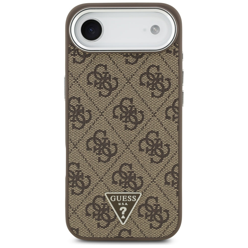 Guess 4G Triangle Logo MagSafe dėklas, skirtas iPhone Air - rudas