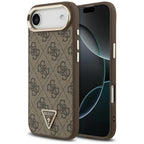 Guess 4G trikampis logotipas MagSafe iPhone Air Brown dėklas – auksinis -- Cell phone cases and covers