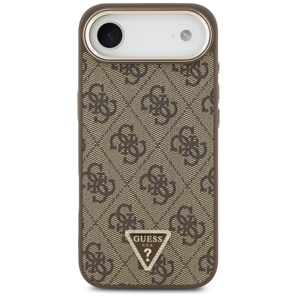 Guess 4G trikampis logotipas MagSafe iPhone Air Brown dėklas – auksinis -- Cell phone cases and covers