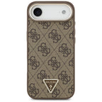 Guess 4G trikampis logotipas MagSafe iPhone Air Brown dėklas – auksinis -- Cell phone cases and covers
