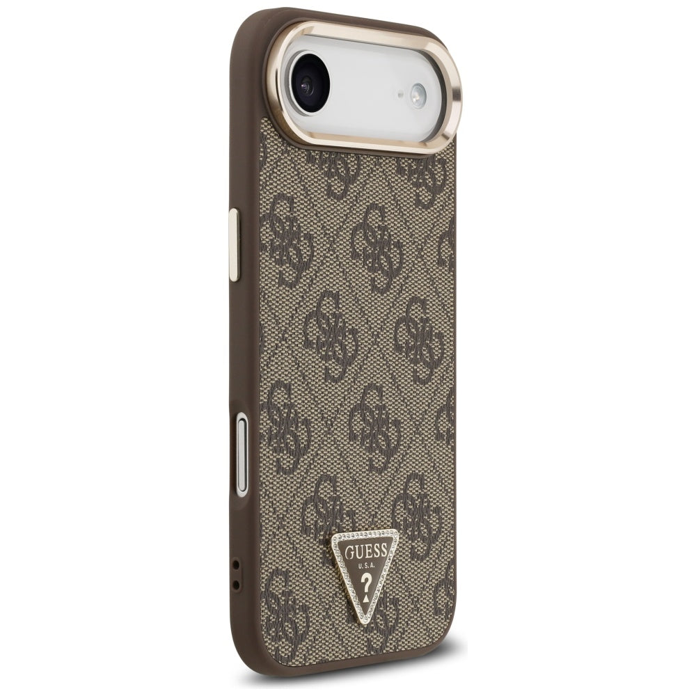 Guess 4G trikampis logotipas MagSafe iPhone Air Brown dėklas – auksinis -- Cell phone cases and covers