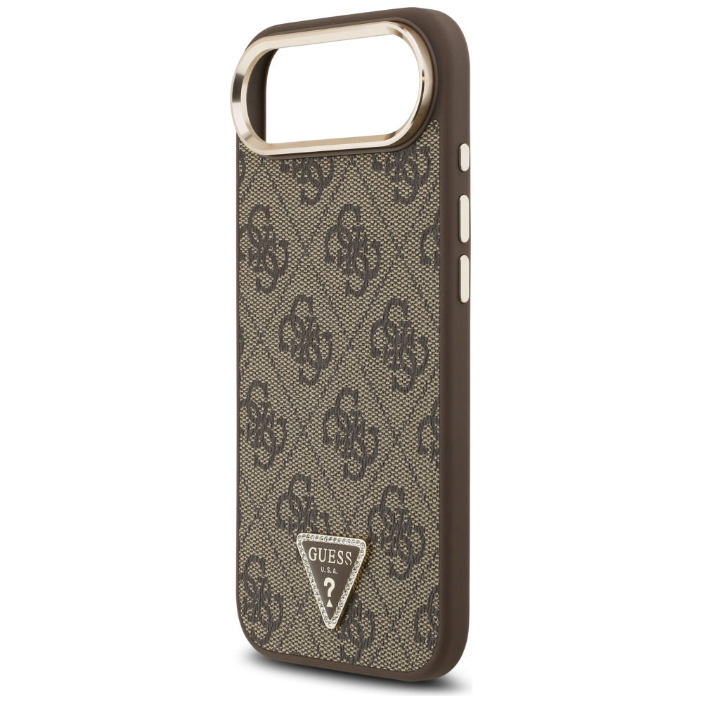 Guess 4G trikampis logotipas MagSafe iPhone Air Brown dėklas – auksinis -- Cell phone cases and covers